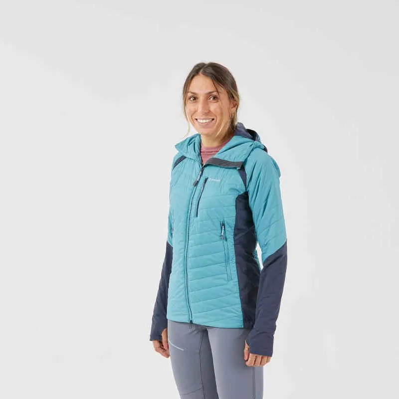 CHAQUETA ALPINISMO MUJER SPRINT AZUL GRIS