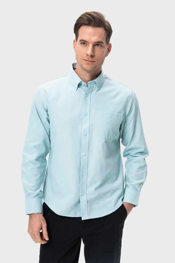 Camisa hombre oxford verde claro i