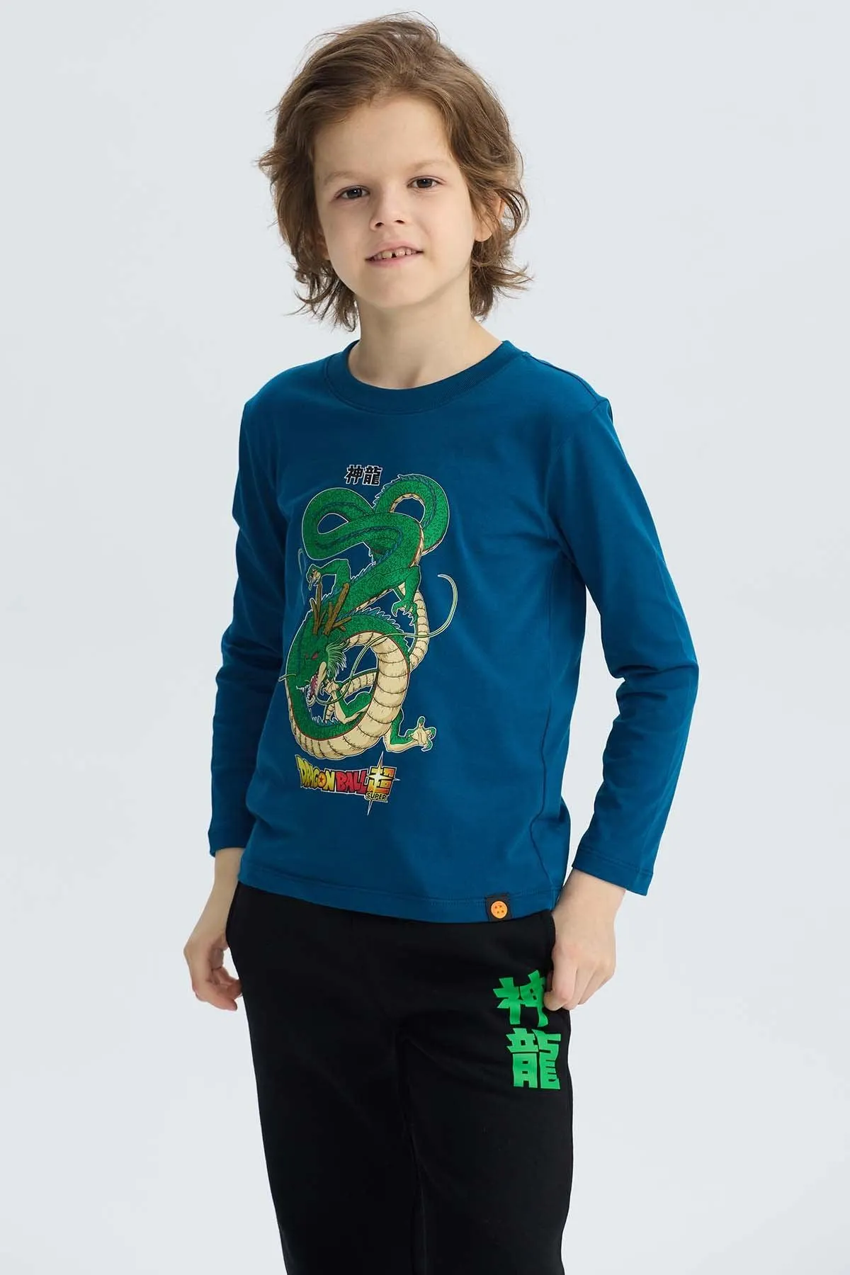 Polera Niño Shenlong Azul