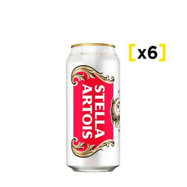 Cerveza Stella Artois lata 473 CC x6 | Liquidos.cl