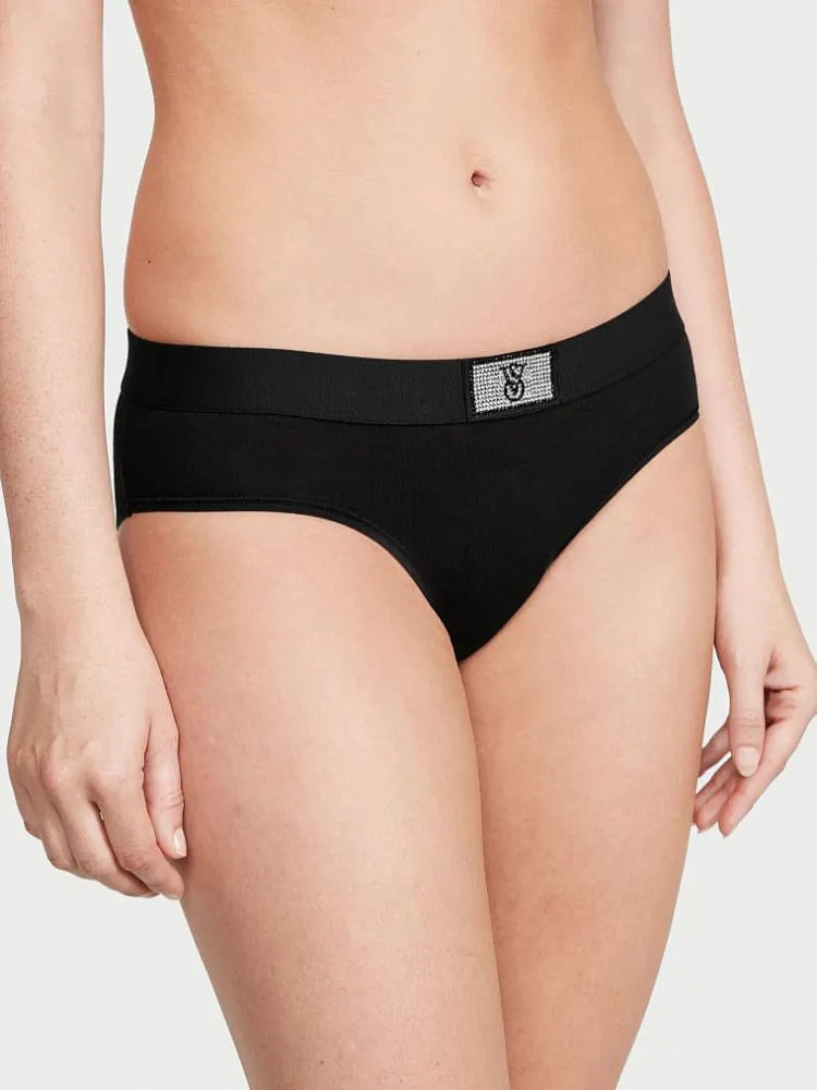 Panty HipHugger Con Logo Negro