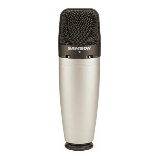 Micrófono condensador Samson de estudio C03 multipatrón
