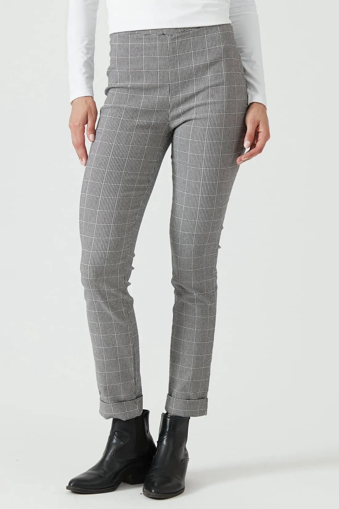 Leggings slim fit cuadros