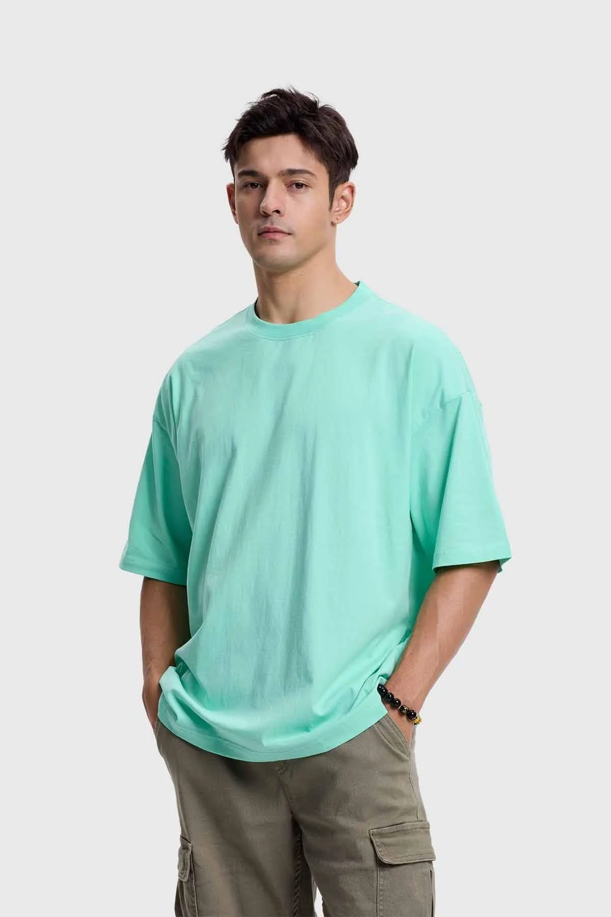 Polera Hombre Oversize Verde