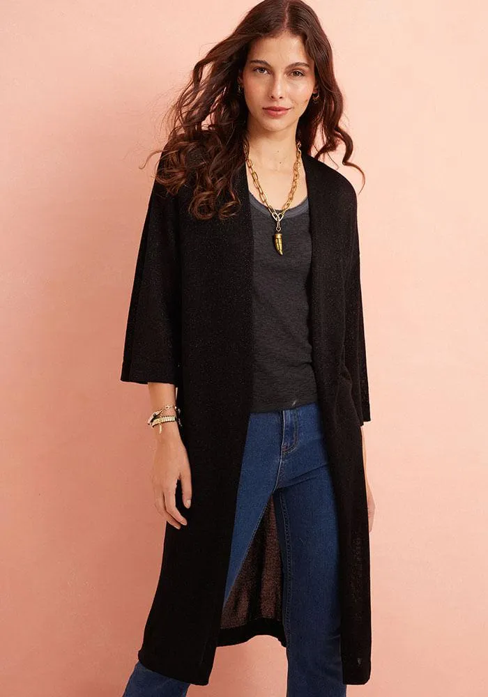 Chaleco tejido con lurex