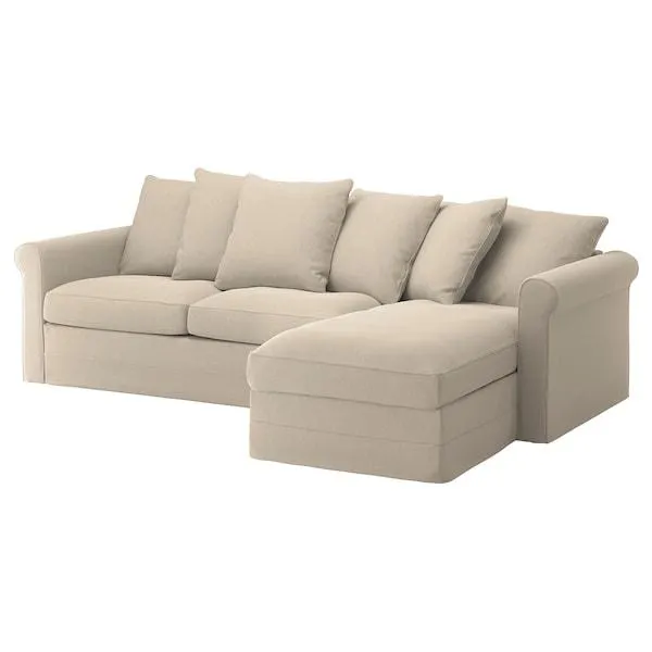 Sofá cama 3+chaiselongue, Sporda natural