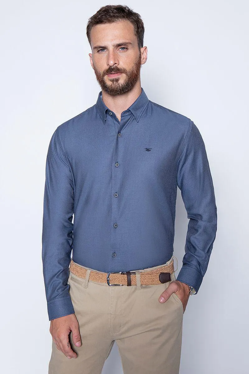 Camisa Smart Casual Fontana Navy