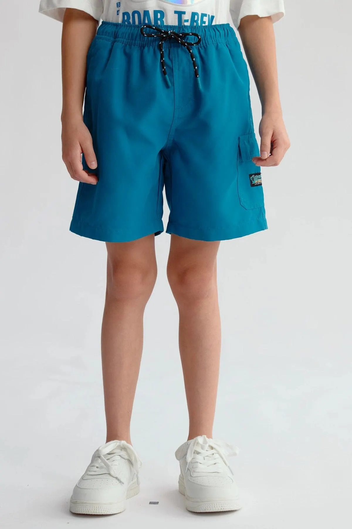 Short de Baño Niño Básico Verde Oscuro