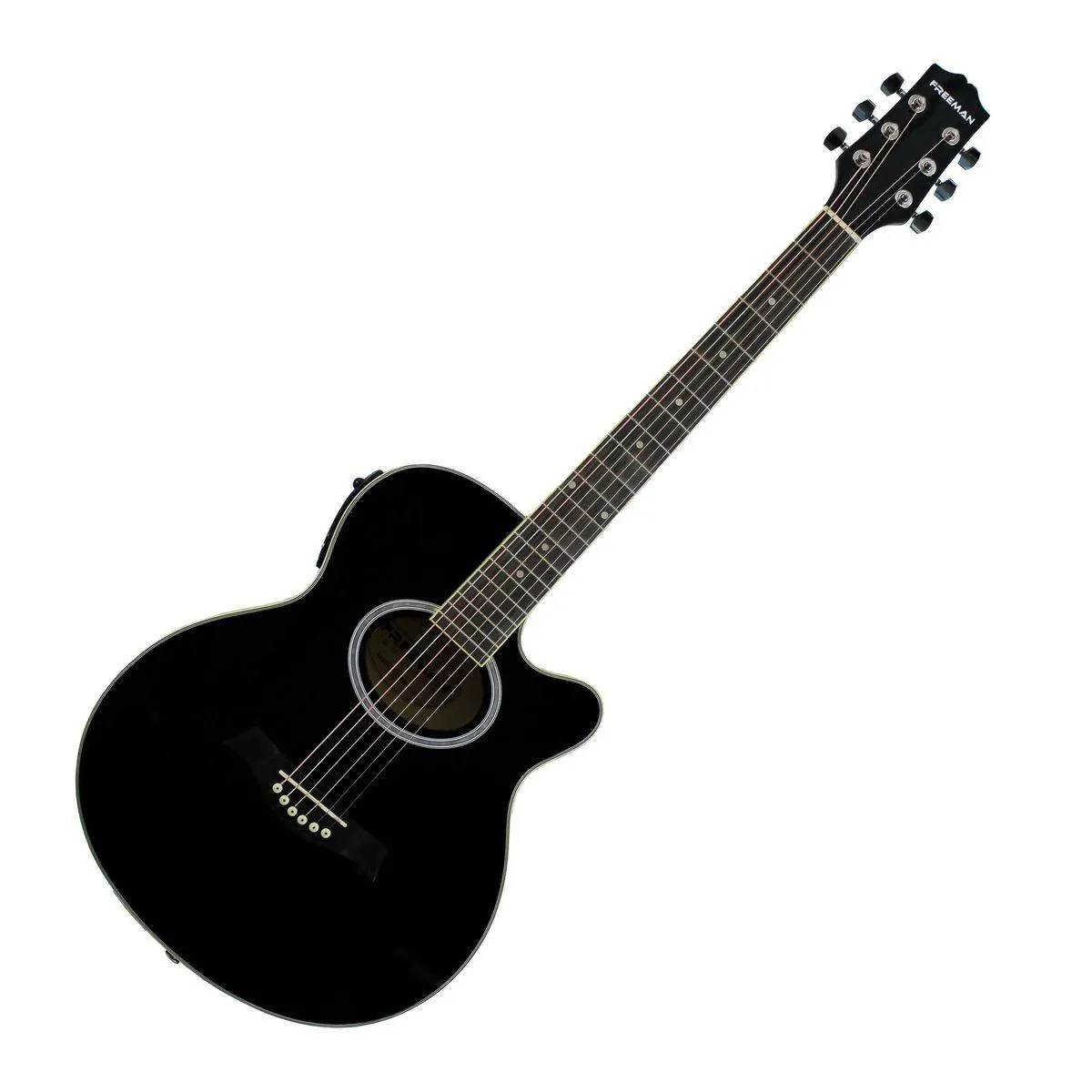 Guitarra eléctroacústica Freeman FRA95SCET - Black
