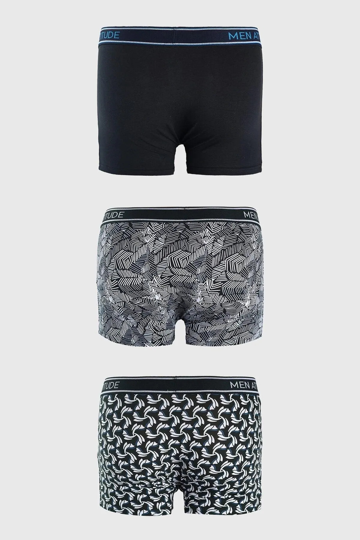 Boxer Hombre Tripack Gris