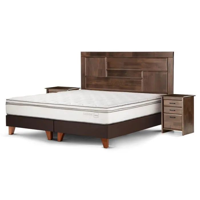 Cama Classique+ 2 Plazas + Muebles Dolce