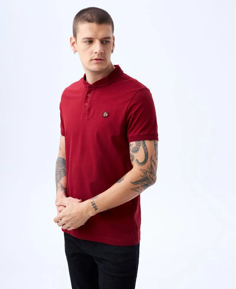 Polo cuello neru para hombre