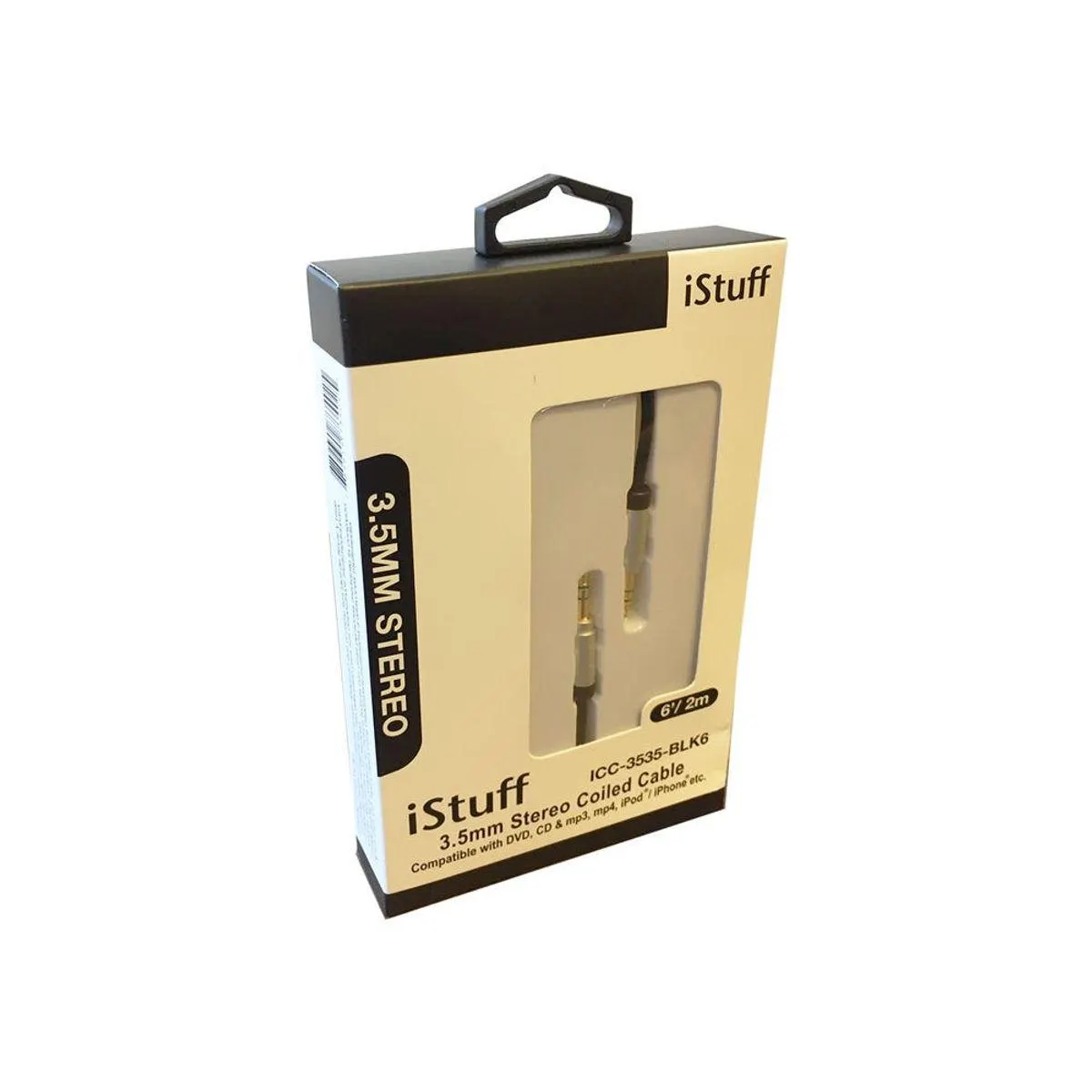 ISTUFF CABLE AUDIO AUX PLUG 3.5 A 3.5 MM STEREO 1.8M