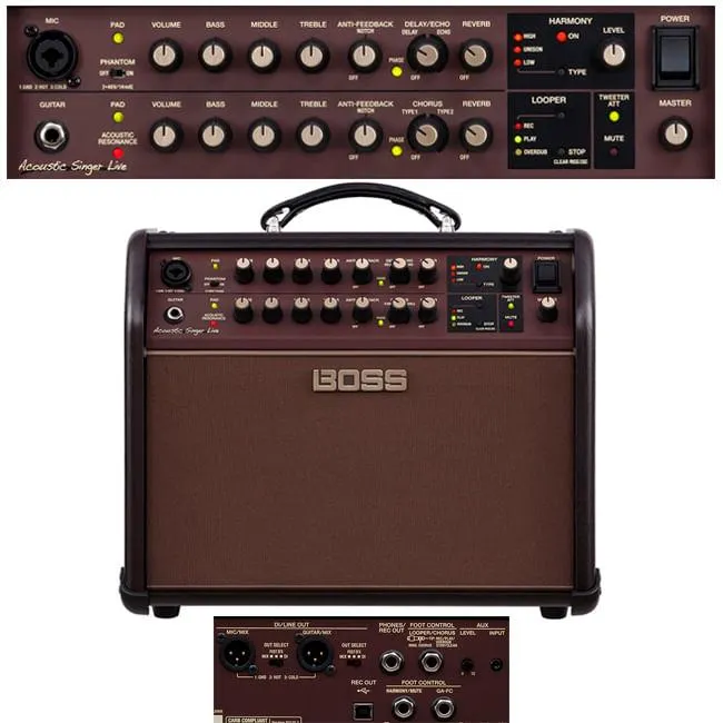 Amplificador de guitarra Boss Acoustic Singer Live - 60W