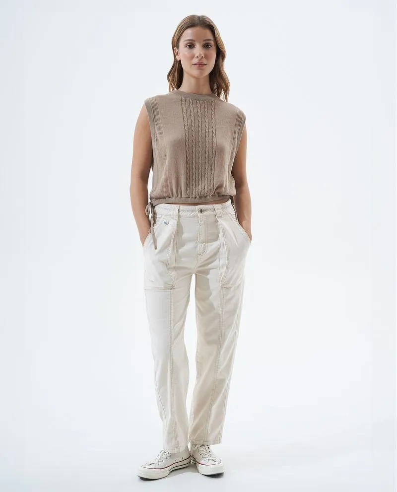 Camiseta tejida para mujer