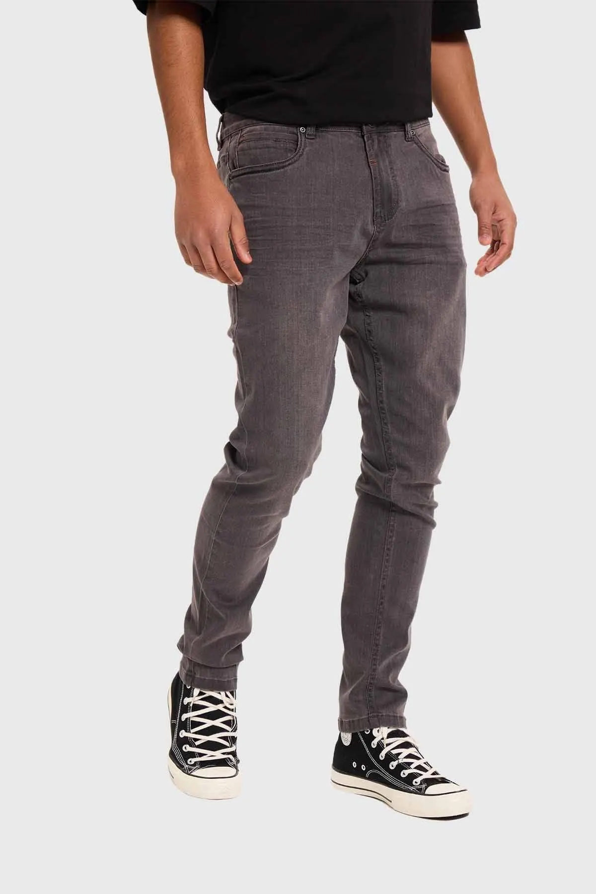 Jeans Hombre Skinny Gris