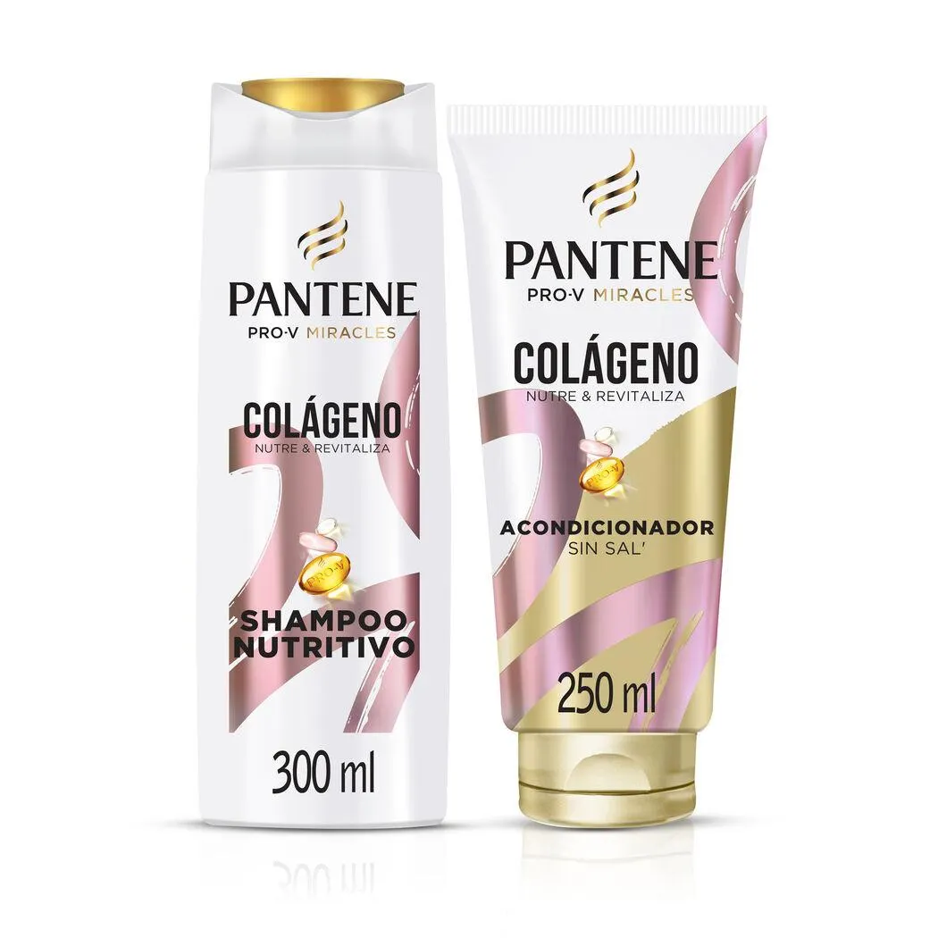 Pack Pantene Pro-V Miracles Colágeno Shampoo 300ml + Acondicionador 250ml