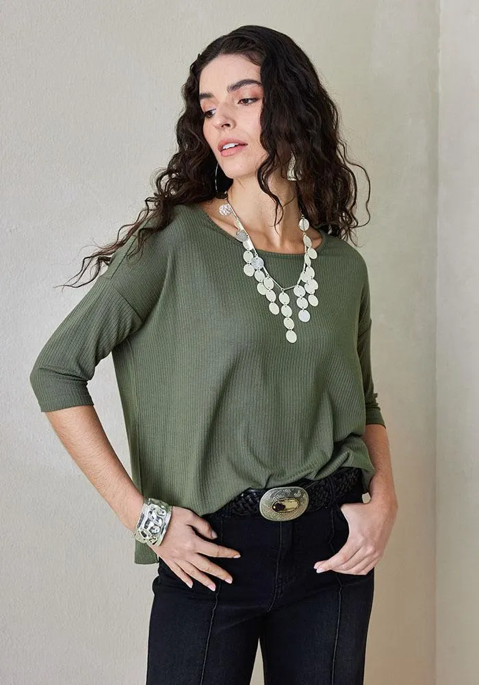 Polera Estilo Basico Y Calce Holgado