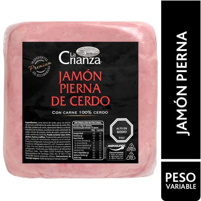 Jamón pierna de cerdo kg