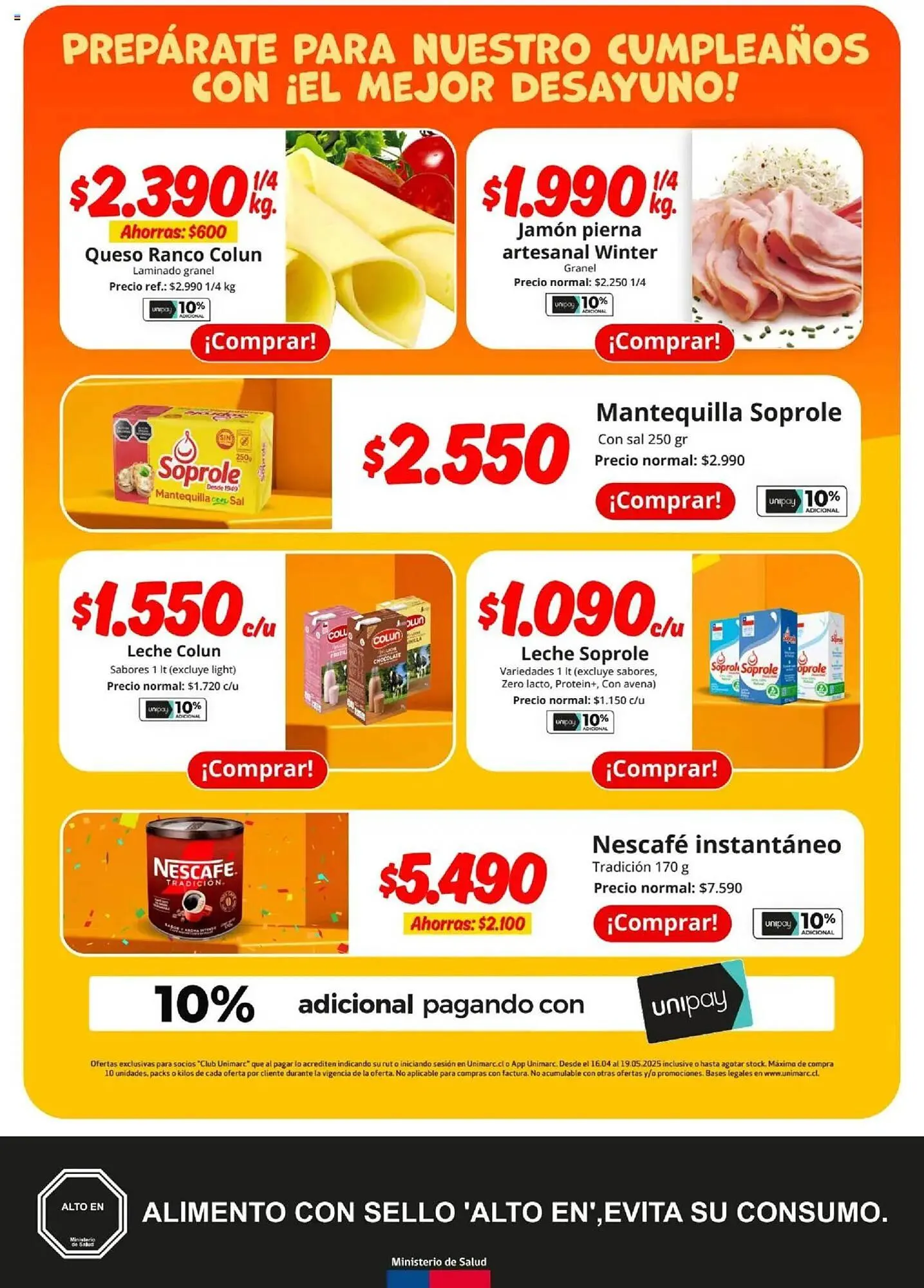 Catálogo de Catálogo Unimarc 16 de abril al 19 de mayo 2025 - Página 6