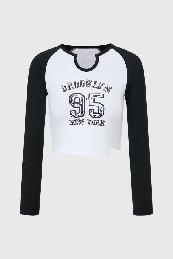 Polera niÑa print negro ii