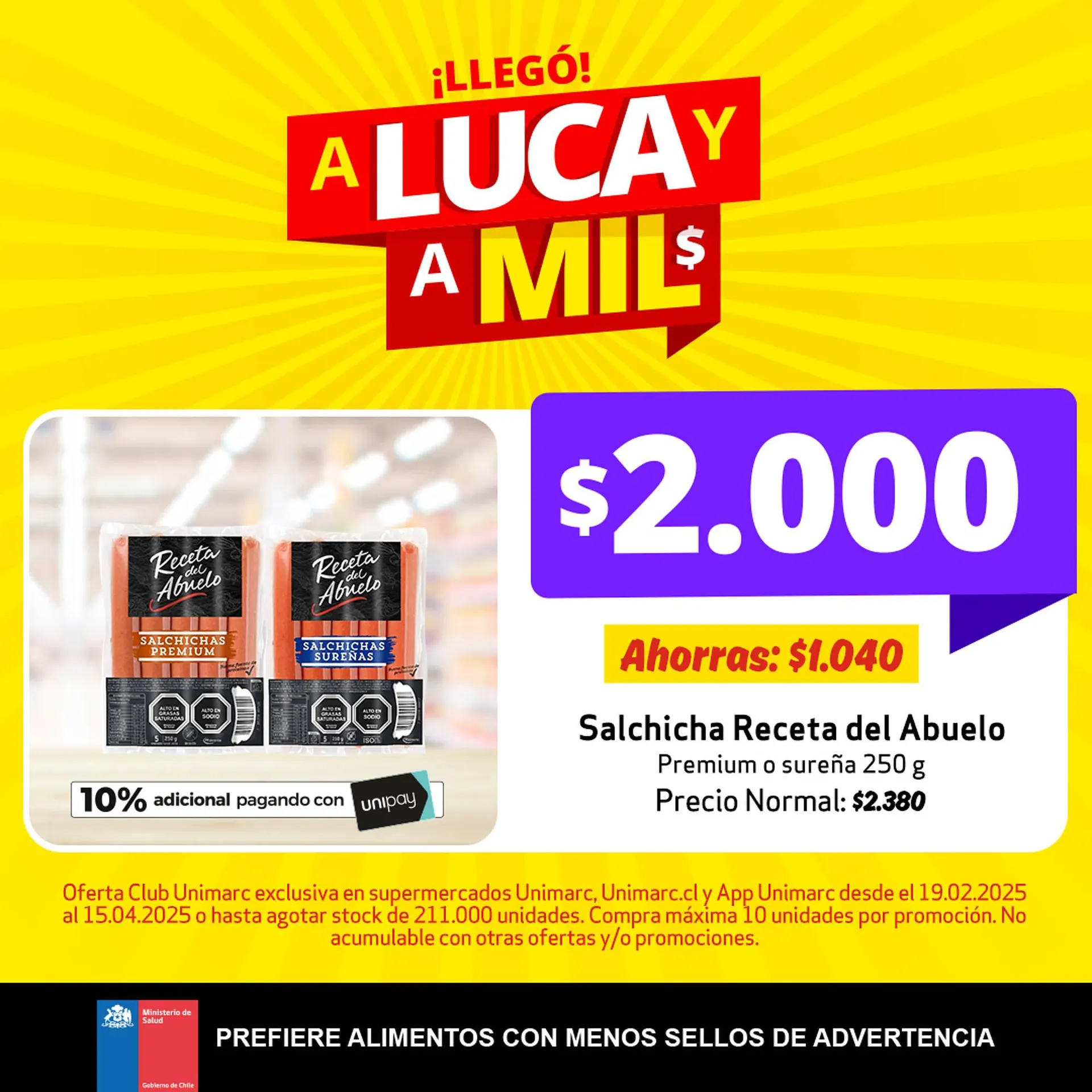 Catálogo de Catálogo Unimarc 20 de febrero al 4 de abril 2025 - Página 1