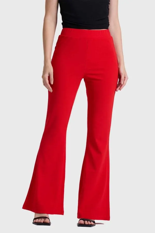 PantalÓn mujer palazzo rojo