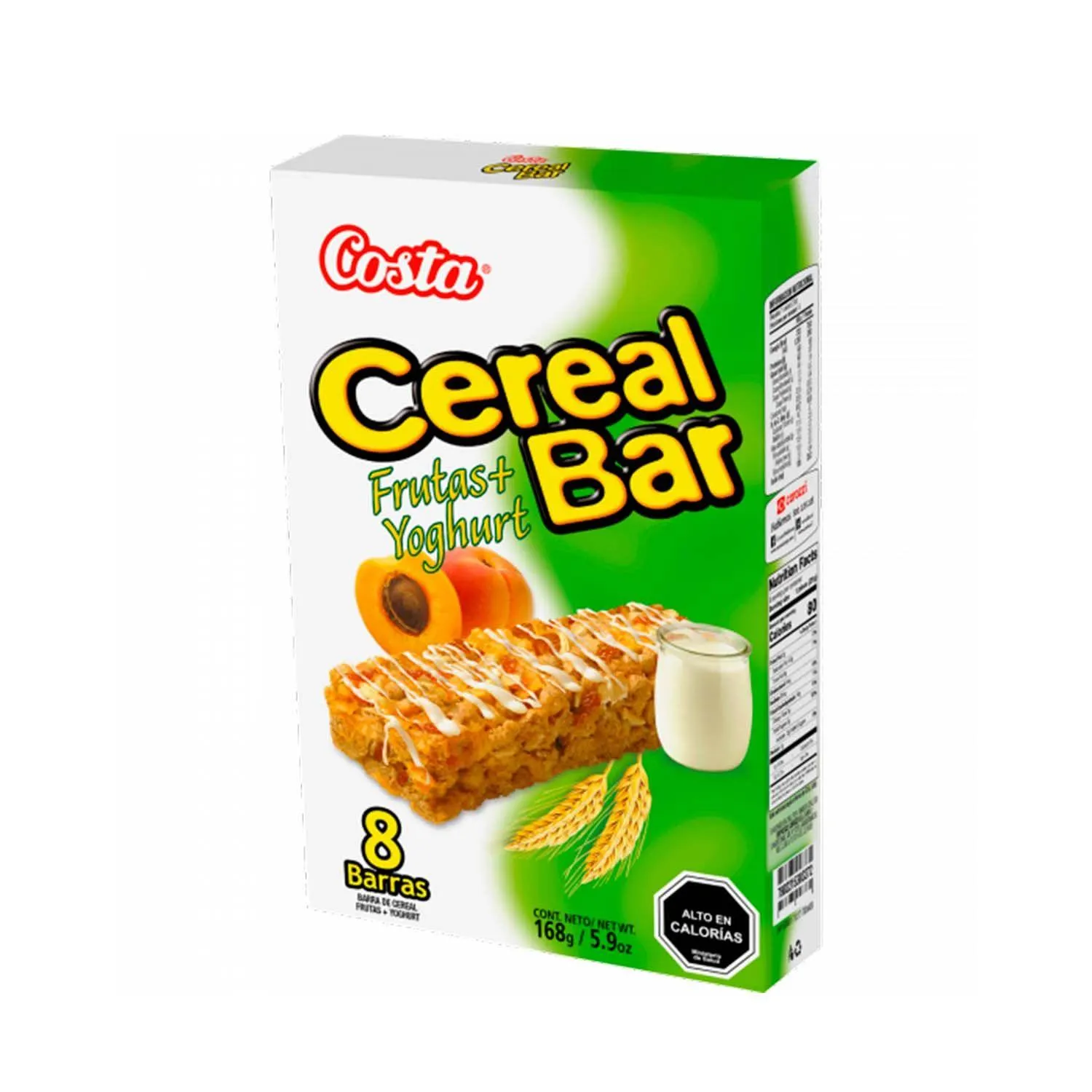 Barra de Cereal Cereal Bar Frutas y Yoghurt Costa, Pack 8 Unid. x 21gr.