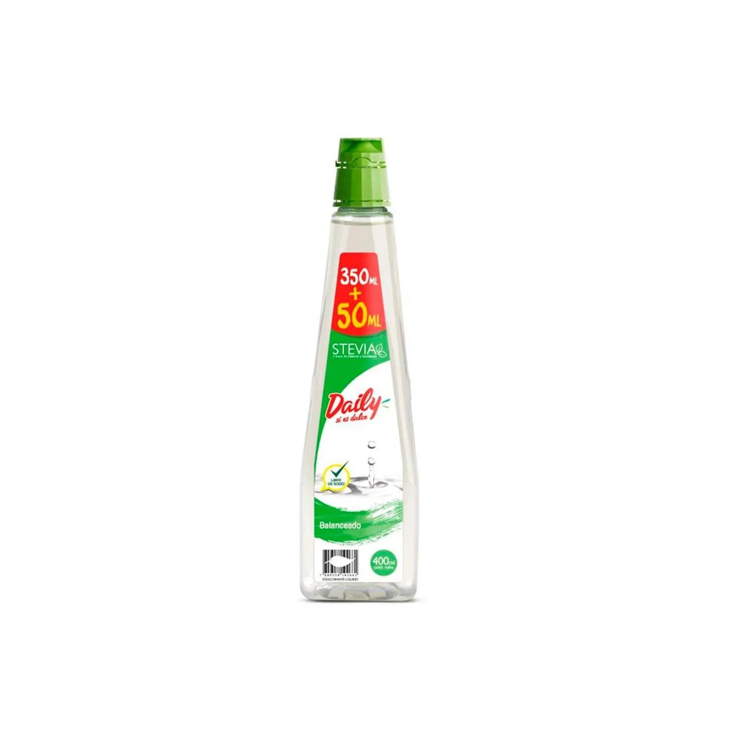 Endulzante Liquido Stevia Balanceado Daily, 400ml.