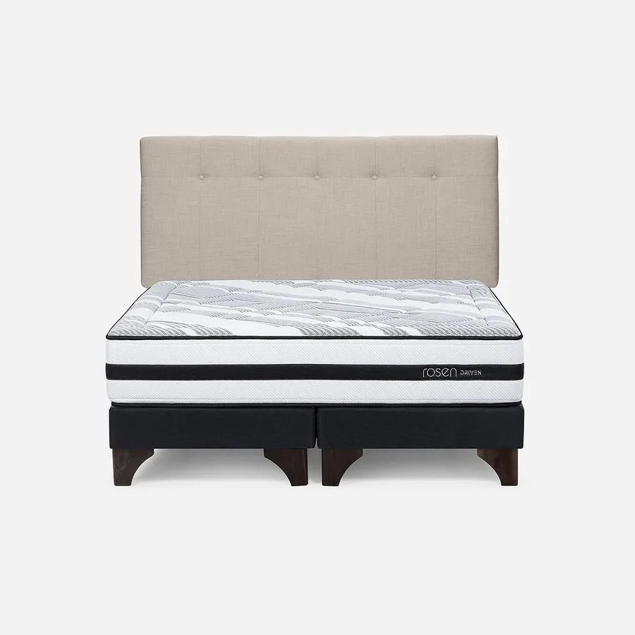 Cama Driven de 2 Plazas + Respaldo New Bennet