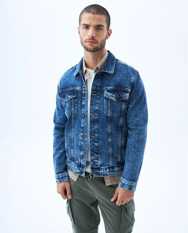 Chaqueta con bordado para hombre