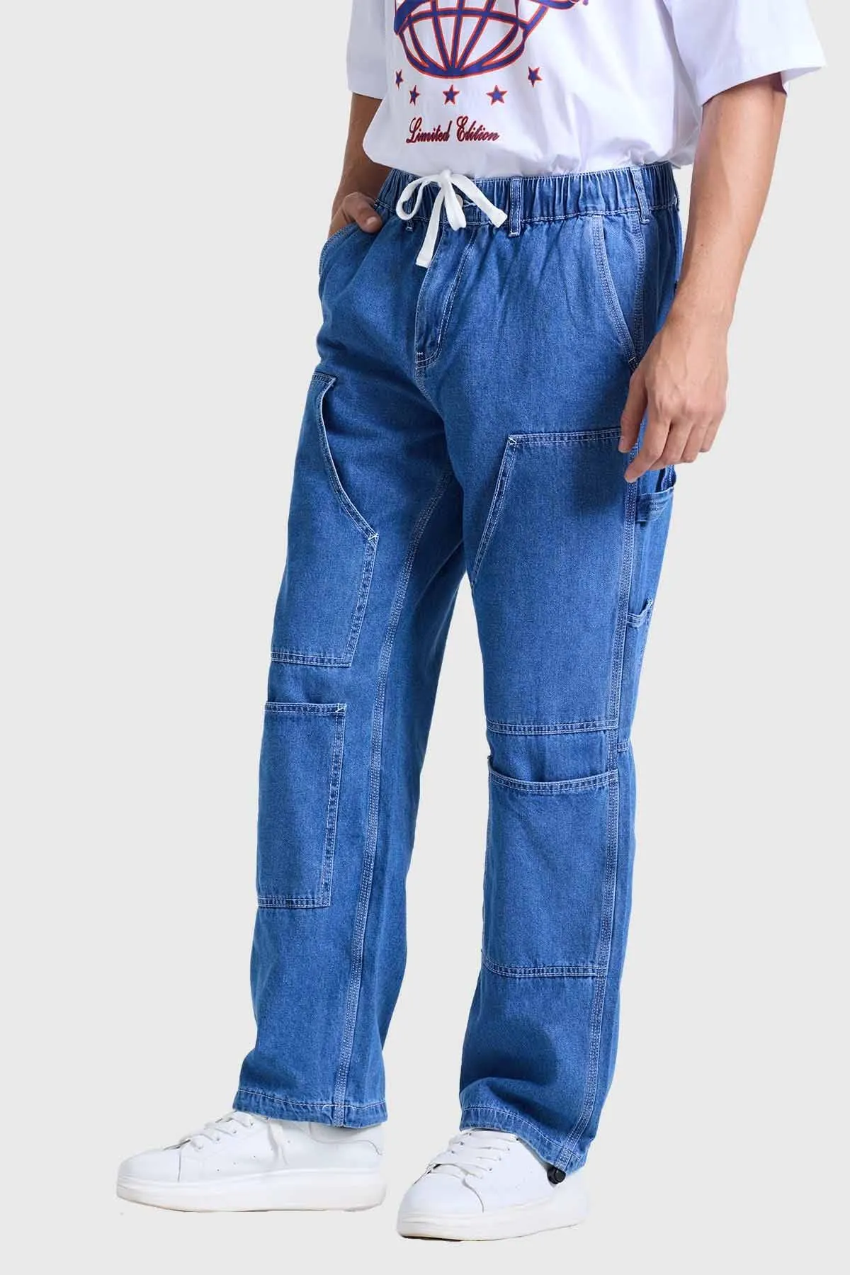 Jeans Hombre Baggy Skate Azul