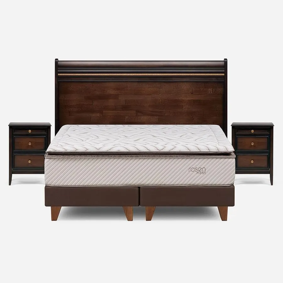 Cama Nest 2 Plazas + Muebles Opera