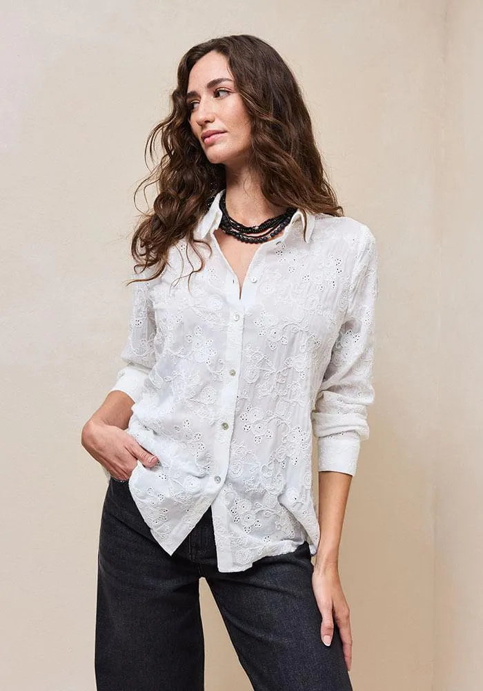 Blusa Tela Broderie