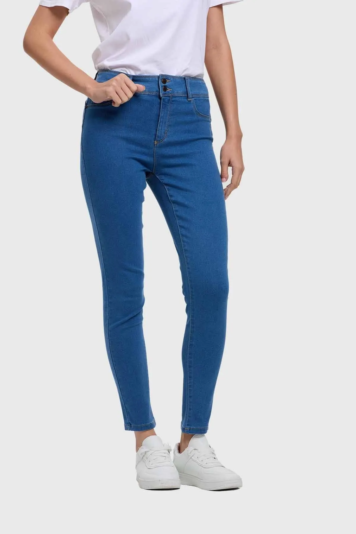 Jeans Mujer Skinny Jeny Azul