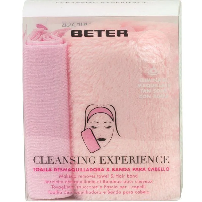 Kit toalla desmaquilladora y banda cabello Beter