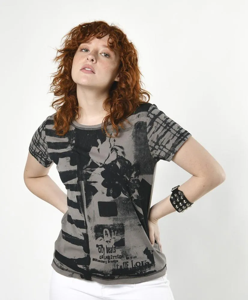 Polera mujer estampada