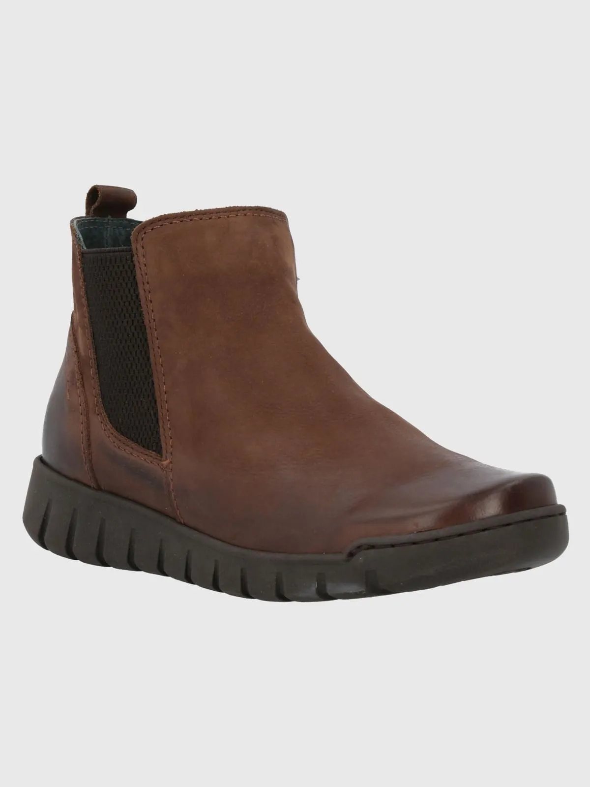 Botin Cuero Mujer Ray Café Hush Puppies