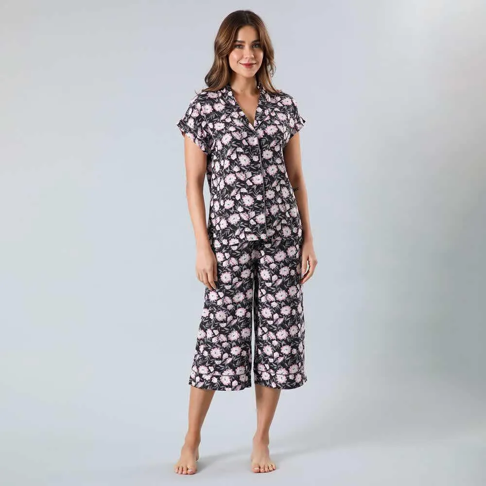 Set Top Camisero + Capri Palazzo