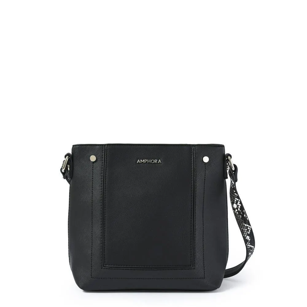 Amina cartera bandolera negro