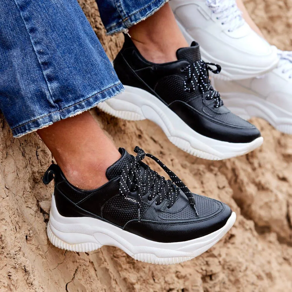 Delfina zapatilla planaforma negro