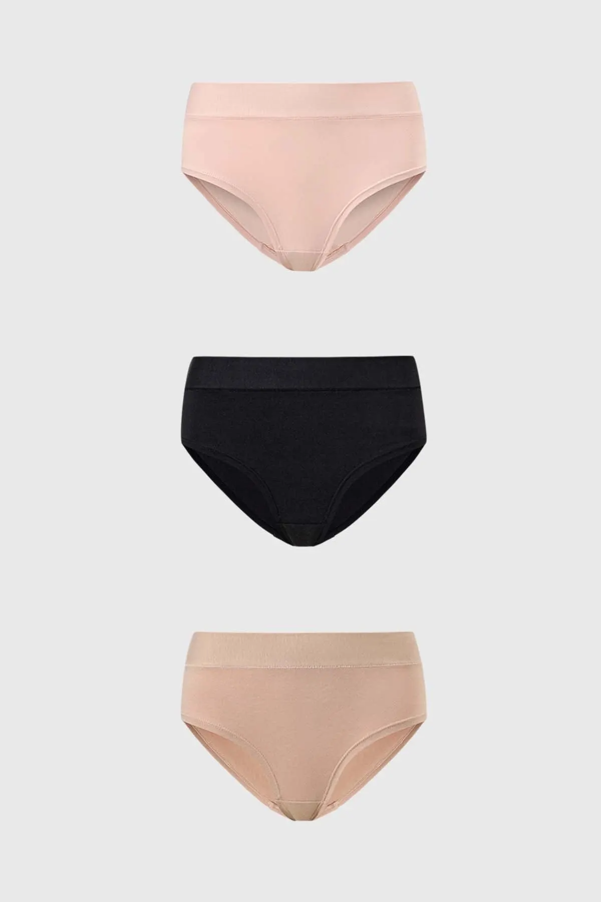 Calzón Mujer Tripack Bikini Damasco