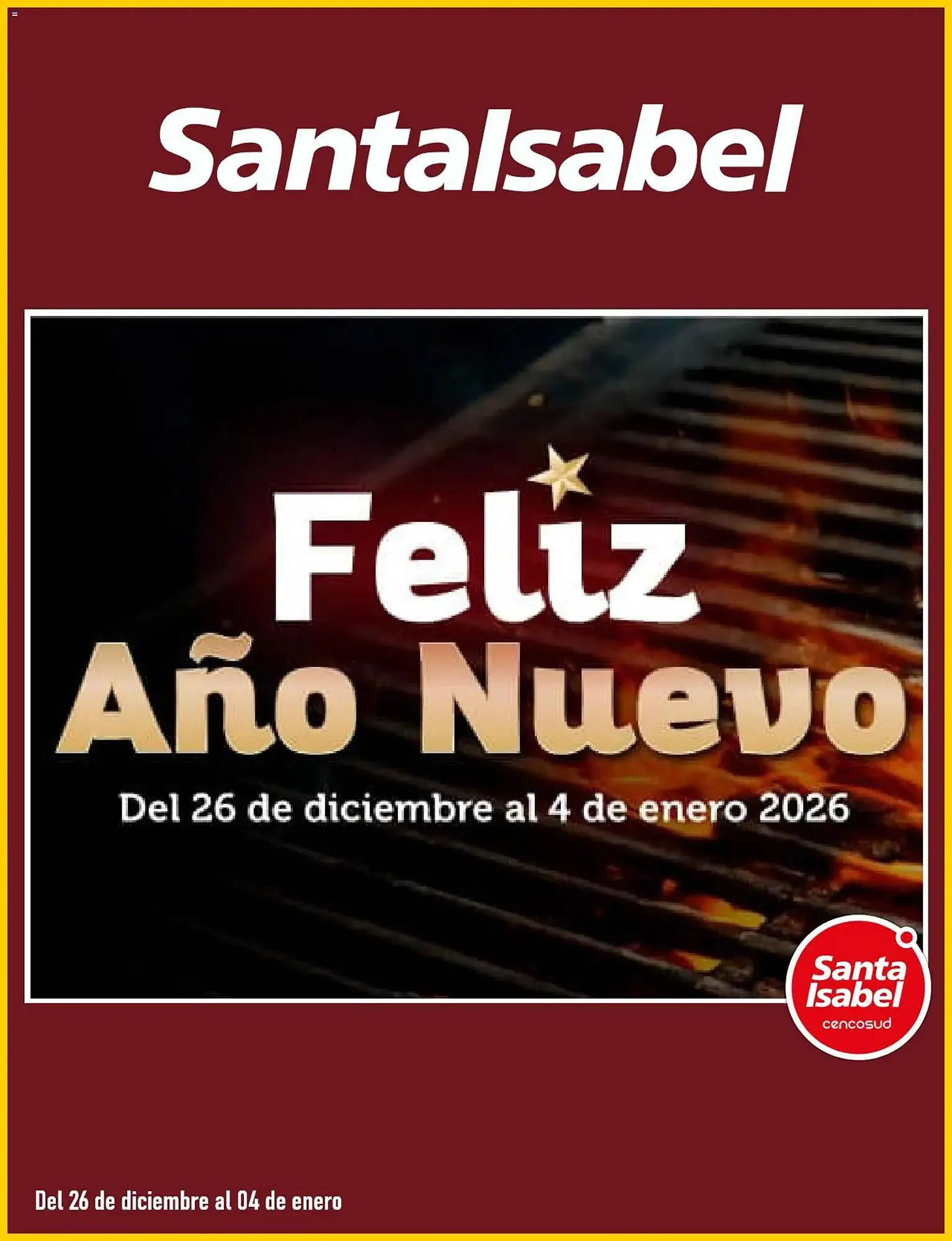 Catálogo de Catálogo Santa Isabel 29 de diciembre al 4 de enero 2026 - Página 1