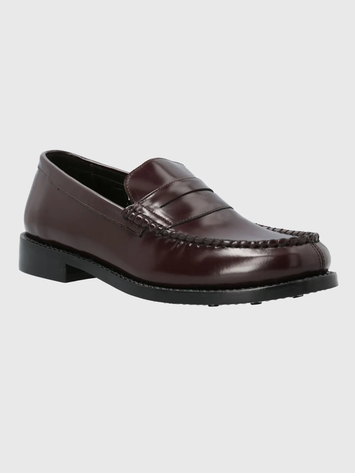 Mocasin Cuero Hombre Kent Burdeo