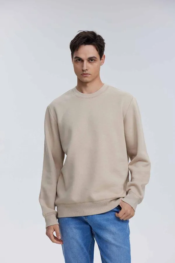 PolerÓn hombre bÁsico beige