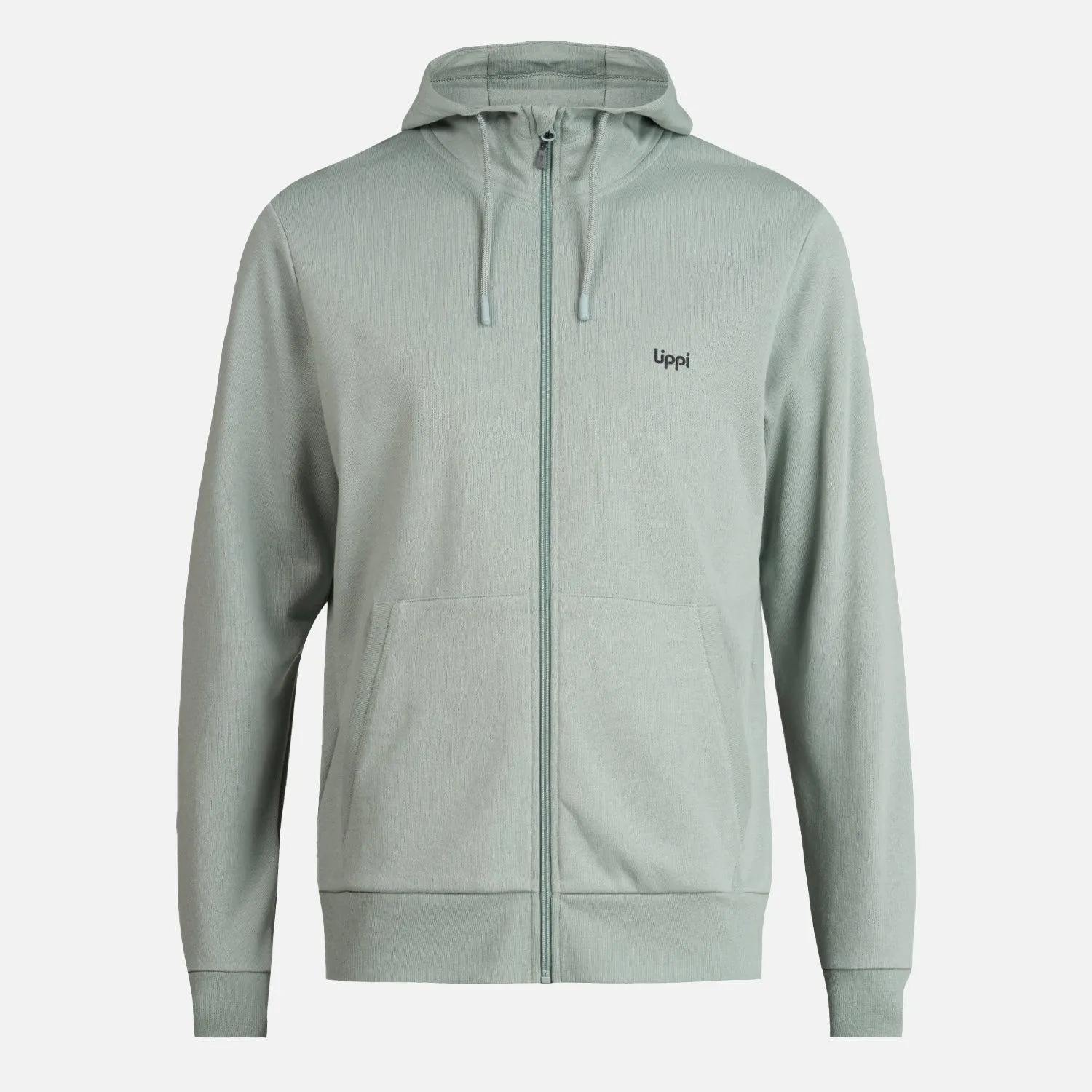 Poleron Hombre Ulmo Full Zip Hoody Sweatshirt Jade Lippi