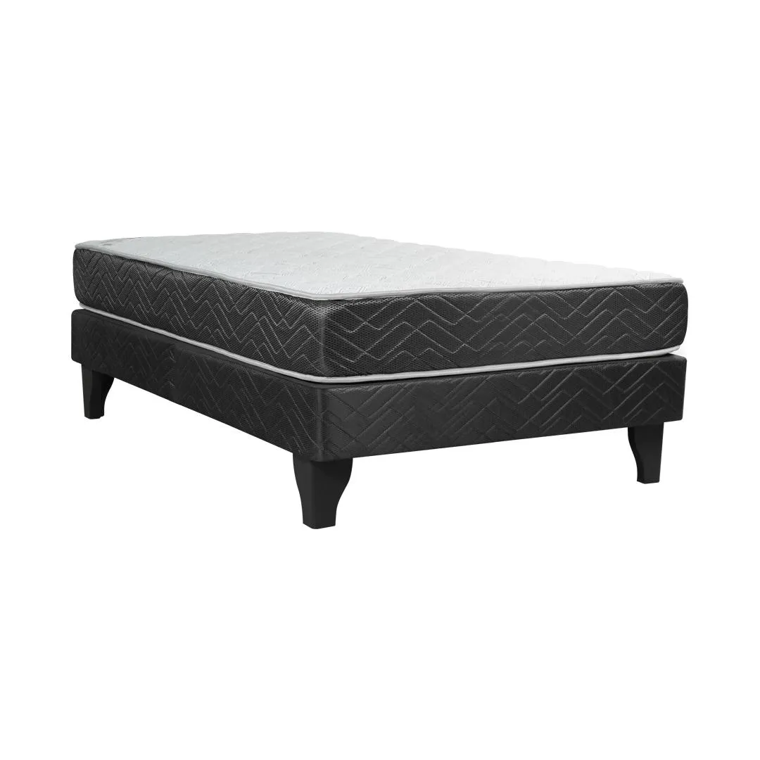 Cama Europea New Mega 1 Plaza Base Normal 90 x 190 cm