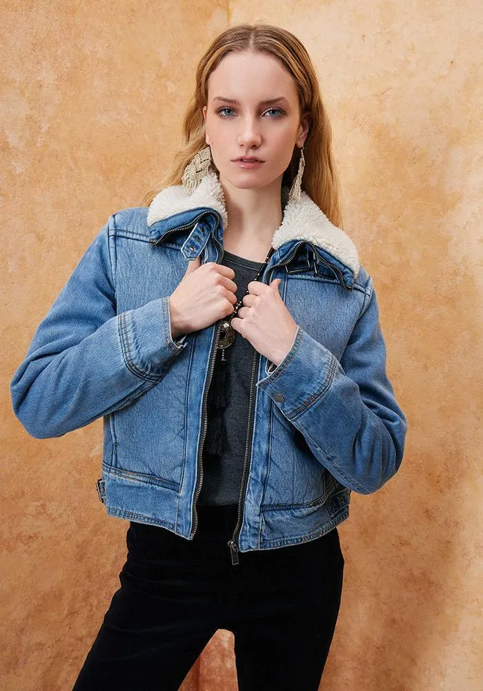 Chaqueta Forrada Con Sherpa