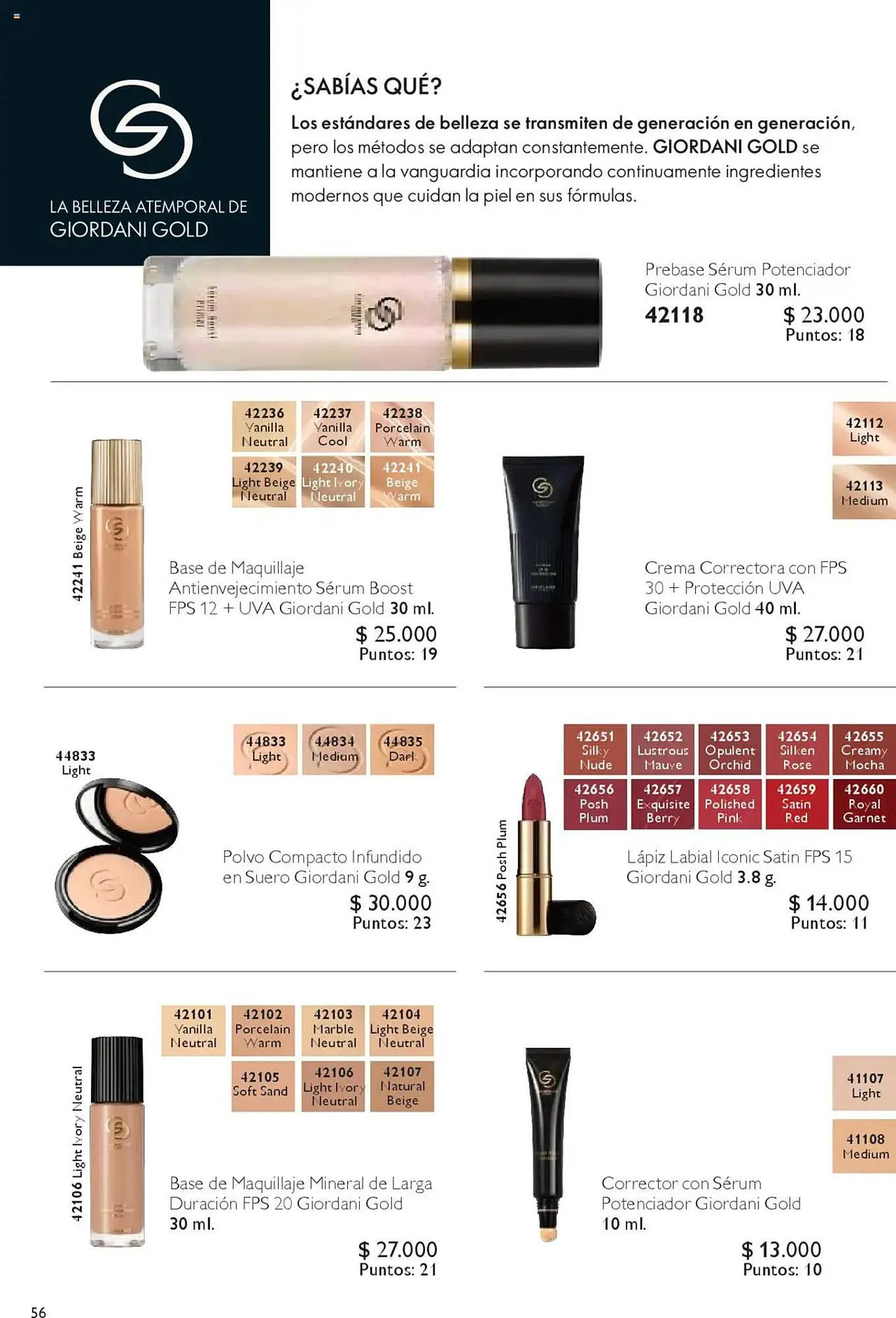 Catálogo de Catálogo Oriflame 4 de octubre al 24 de octubre 2025 - Página 56