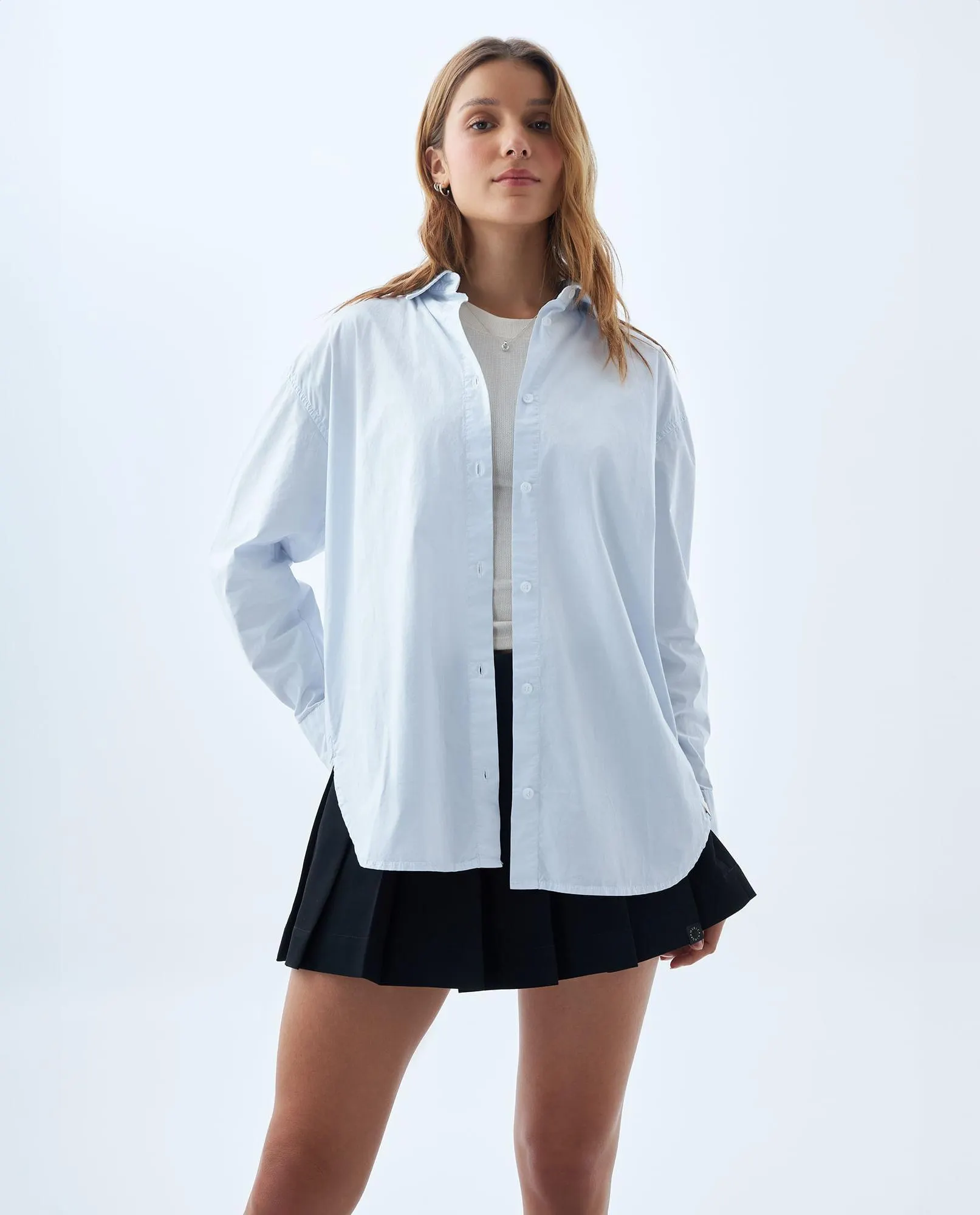 Camisa manga larga de botones para mujer